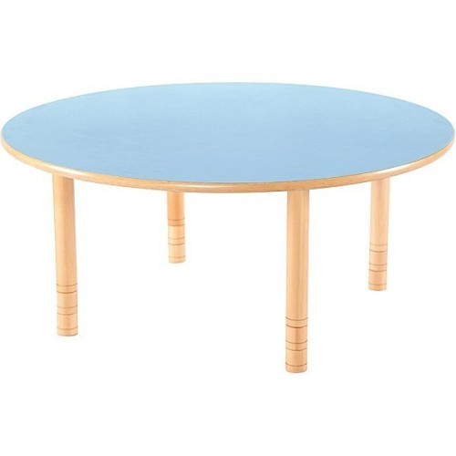 Table maternelle ronde réglable