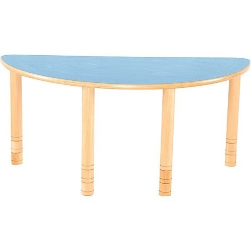 Table garderie demi lune réglable