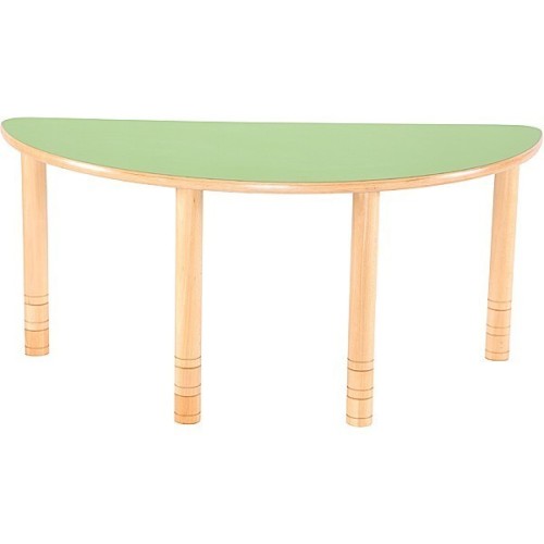 Table garderie demi lune réglable