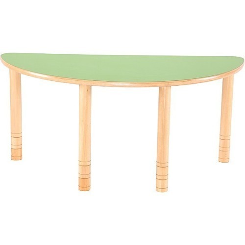 Table garderie demi lune réglable