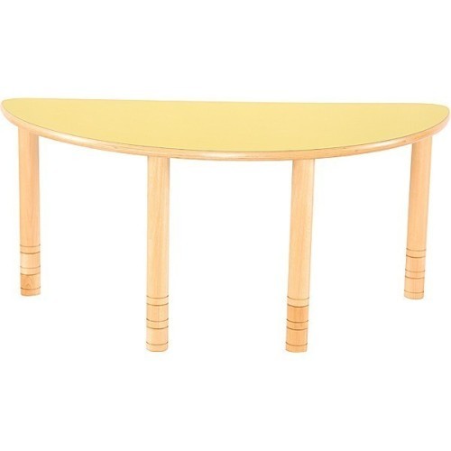 Table garderie demi lune réglable