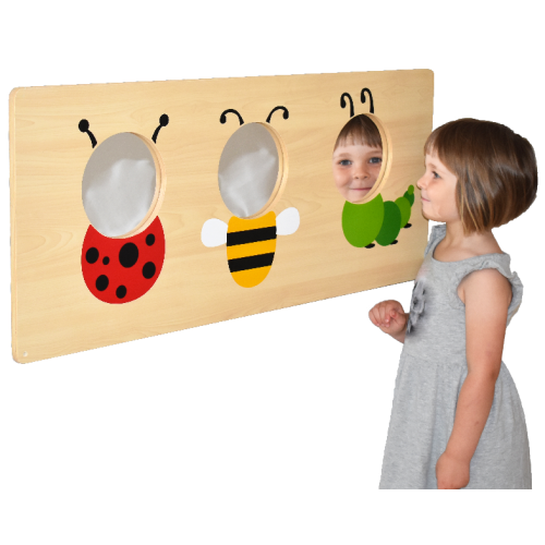 Miroir enfant avec insectes