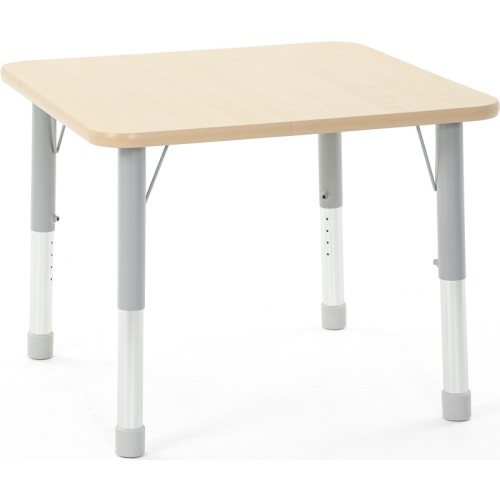 Table carrée réglable de 46 à 71 cm