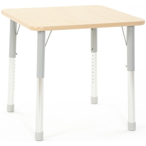 Table carrée réglable de 46 à 71 cm