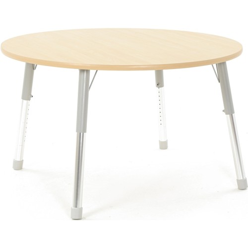 Table ronde 120 cm réglable de 46 à 71 cm