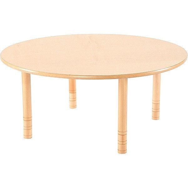 Table garderie ronde réglable