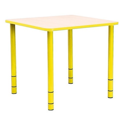 Table enfant carrée réglable - de 40 à 58 cm