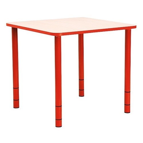 Table enfant carrée réglable - de 40 à 58 cm