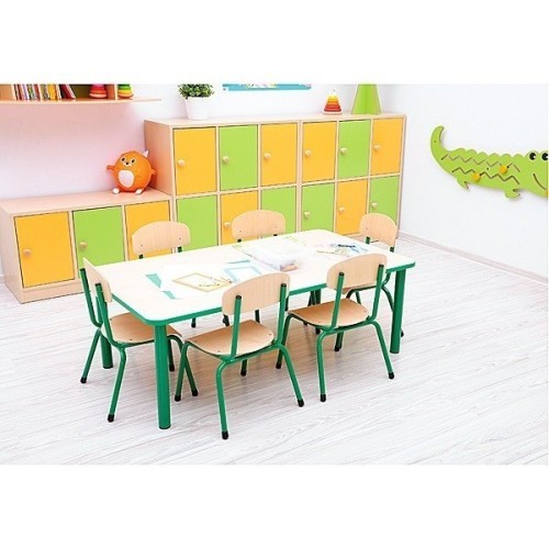 Table enfant rectangle réglable - de 40 à 58 cm