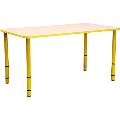 Table enfant rectangle réglable - de 40 à 58 cm