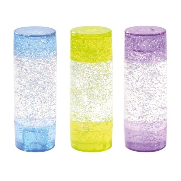 Lot de 3 tubes sensoriels paillettes