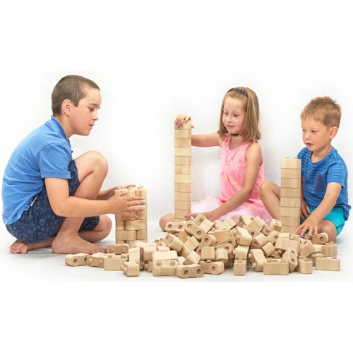 Jeu de construction en bois