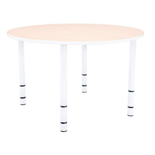 Table enfant ronde réglable - de 40 à 58 cm