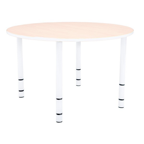 Table enfant ronde réglable - de 40 à 58 cm