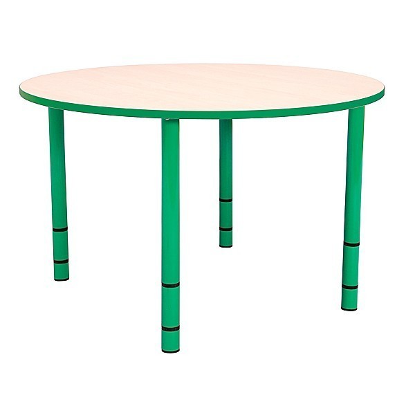 Table enfant ronde réglable - de 40 à 58 cm