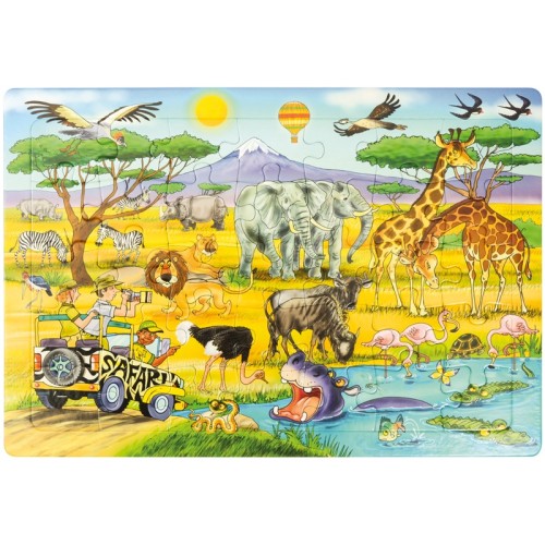 Pack 4 puzzles animaux