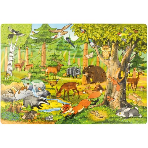 Pack 4 puzzles animaux