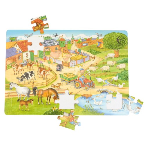 Pack 4 puzzles animaux