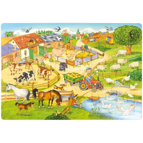 Pack 4 puzzles animaux