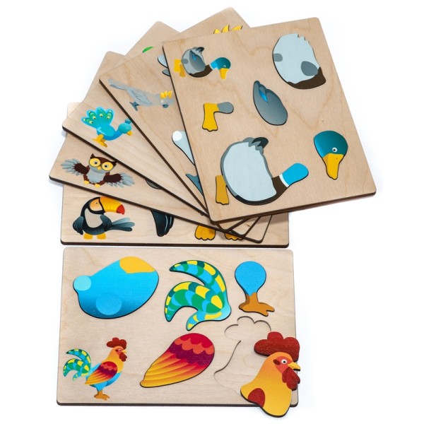 Pack puzzles magnétiques - Oiseaux et Poissons