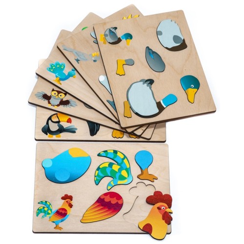 Pack puzzles magnétiques - Oiseaux et Poissons