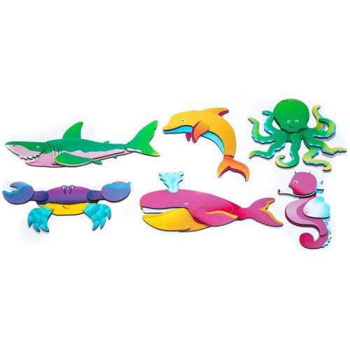 Pack puzzles magnétiques - Oiseaux et Poissons