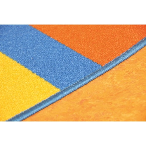 Tapis rond coloré coin regroupement