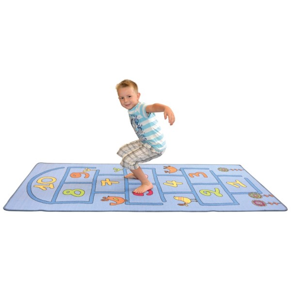 Grand tapis de jeu marelle - 200 x 95 cm