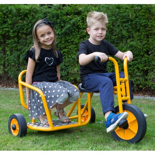 Tricycle side-car cour de récréation