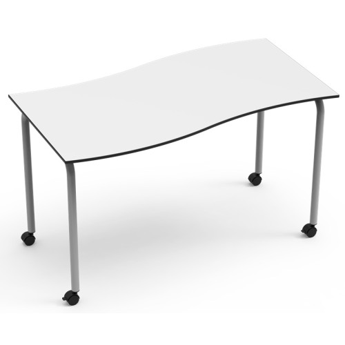 Table modulaire rectangle ondulée