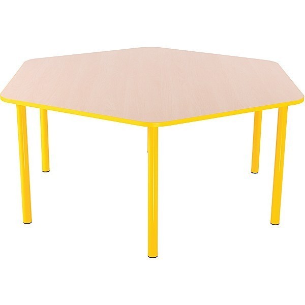 Table hexagonale maternelle fixe  - T1 à T3