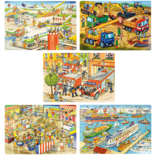 Pack 5 puzzles métiers