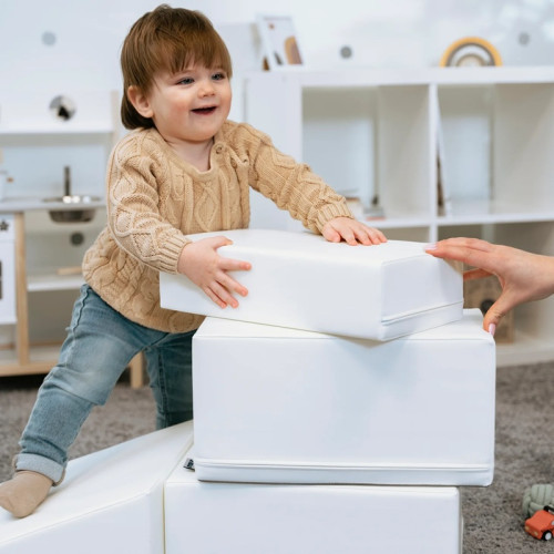 Parcours motricité bébé blanc