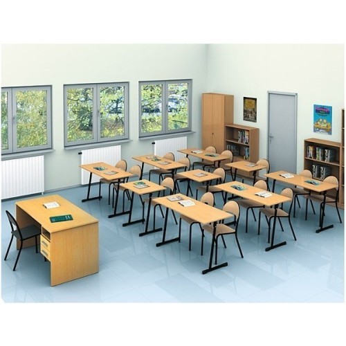 Table scolaire 2 places fixe