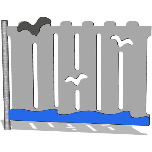 Barrière aire de jeux ciel