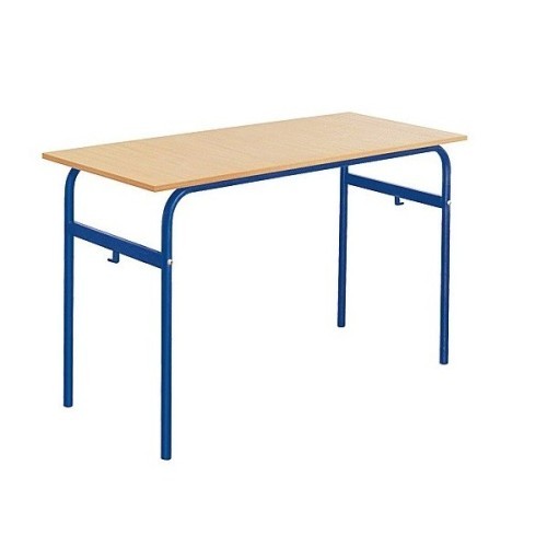 Lot de 6 tables école fixe biplace