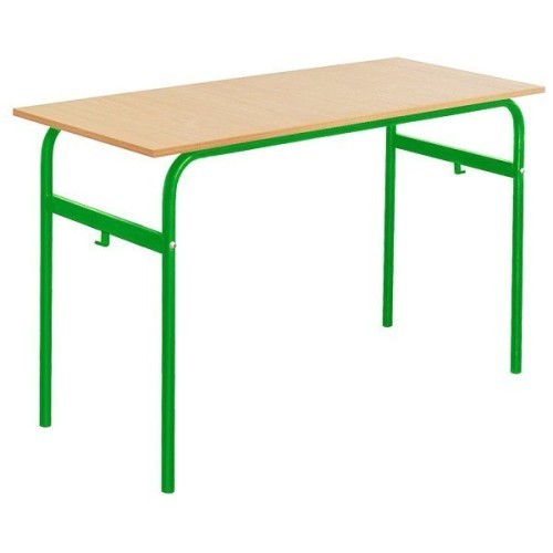 Lot de 6 tables école fixe biplace