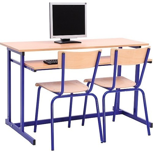 Table informatique scolaire réglable