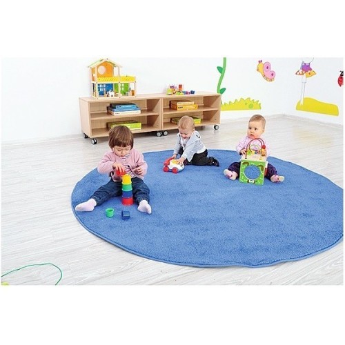 Tapis de regroupement rond coloré