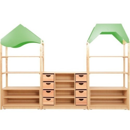 Mobilier scolaire naturel et coloré