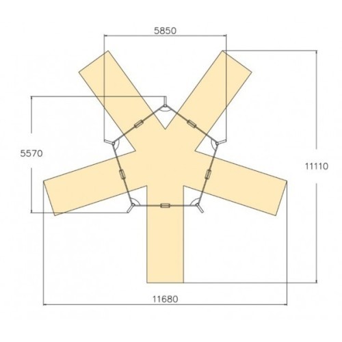 Balançoire hexagonale