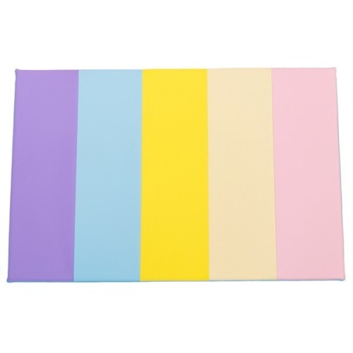 Tapis de motricité multicolore pastel