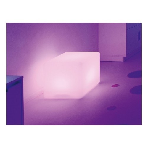 Tabouret cube lumineux