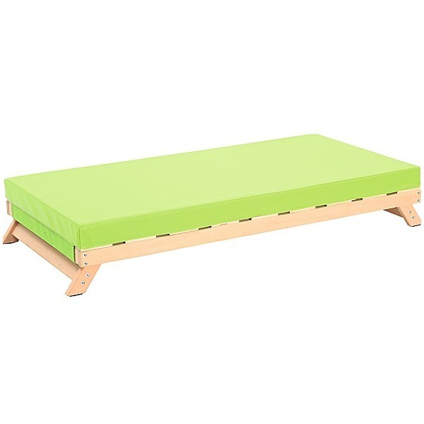 Lit couchette en bois avec pieds rétractables