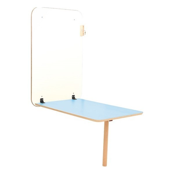 Table murale rétractable et réglable - de 46 à 64 cm