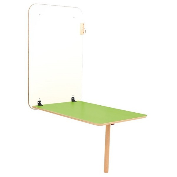 Table murale rétractable et réglable - de 46 à 64 cm