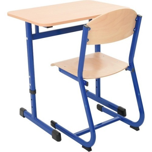 Table scolaire 1 place réglable T3 à T7