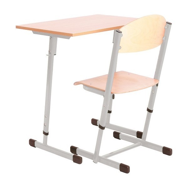 Bureau scolaire + chaise réglable  - T5 à T6