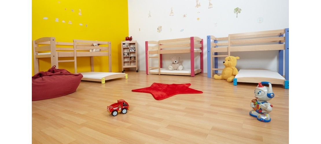 Espace sieste maternelle