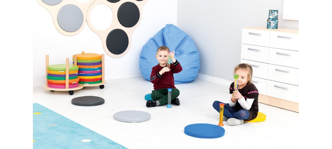 Pouf, galette et coussin enfant